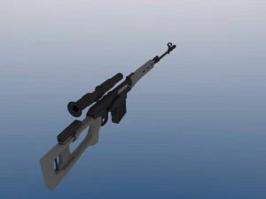 fucile da cecchino svd2 Modello 3D
