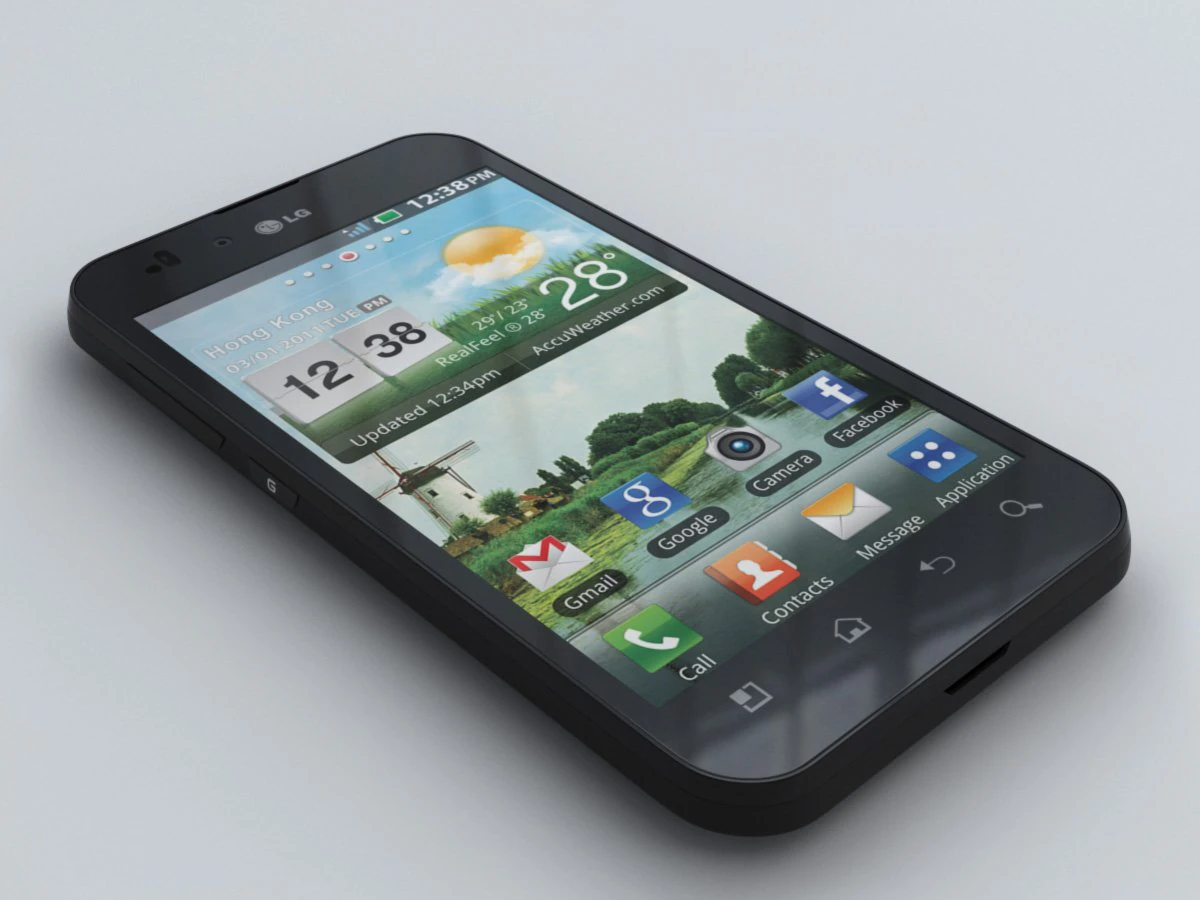 lg p970 optimus black 3D Model .c4d .max .obj .3ds .fbx .stl .blend 