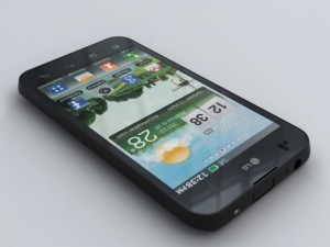 lg p970 optimus black 3D Модель