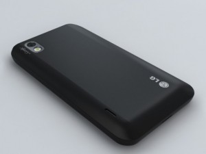 lg p970 optimus black 3D Модель