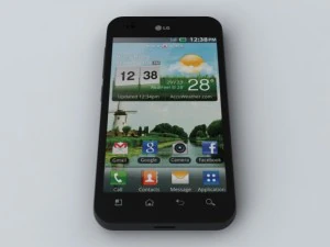 lg p970 optimus black 3D Model