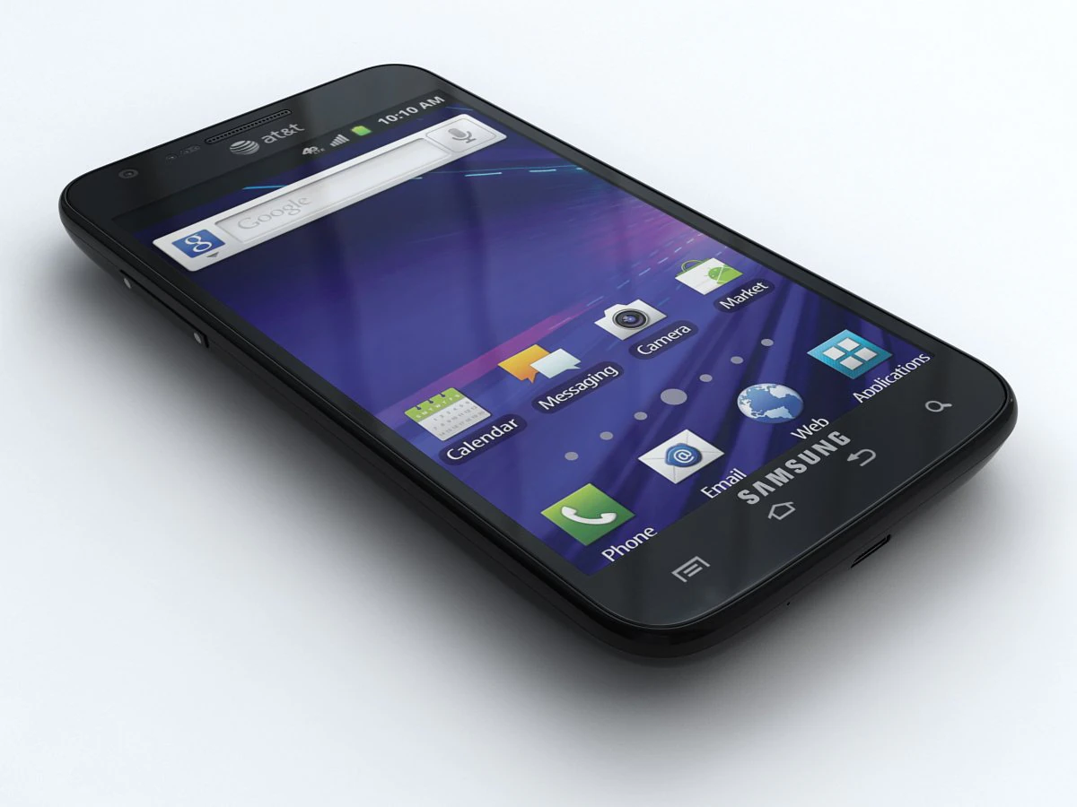 samsung galaxy s ii skyrocket i727 3D Model .c4d .max .obj .3ds .fbx .stl .blend 