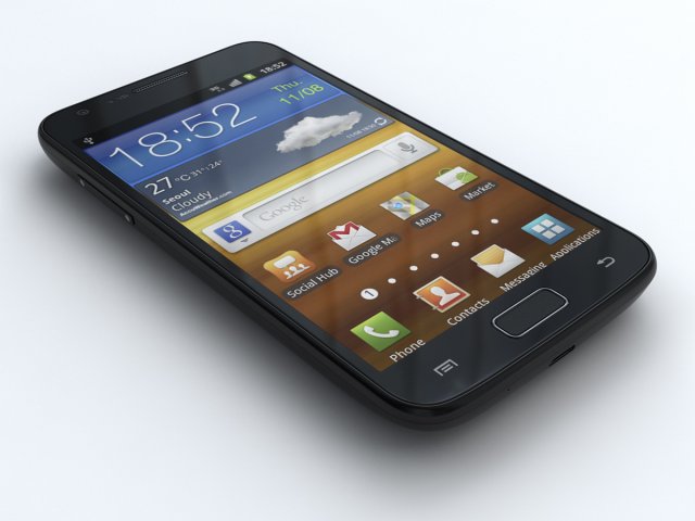 samsung galaxy s ii hd lte 3D Model .c4d .max .obj .3ds .fbx .stl .blend 