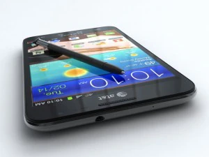 samsung galaxy note i717 3D Model