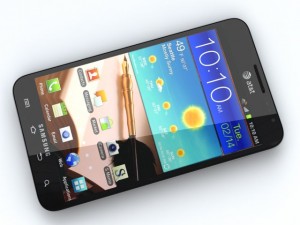 samsung galaxy note i717 Modèle 3D
