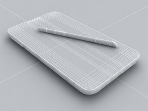 samsung galaxy note i717 Modèle 3D