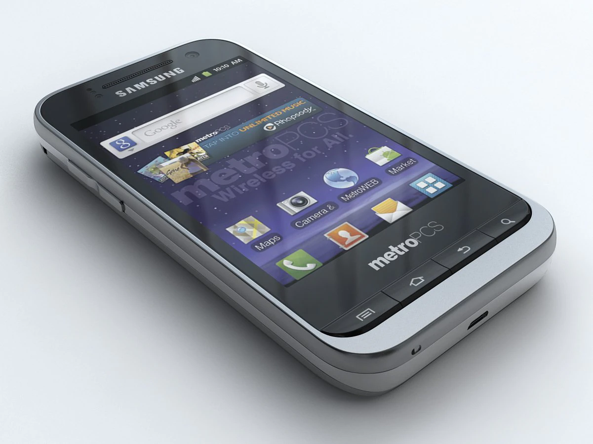 samsung galaxy attain 4g 3D Model .c4d .max .obj .3ds .fbx .stl .blend 