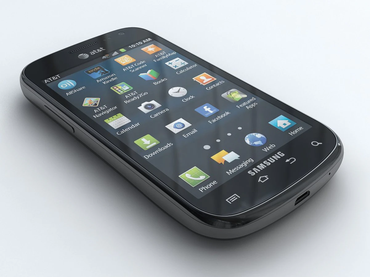 samsung exhilarate i577 3D Model .c4d .max .obj .3ds .fbx .stl .blend