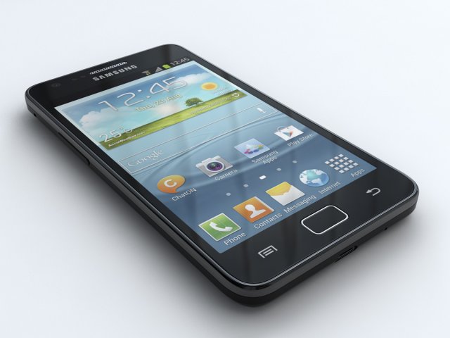 samsung i9105 galaxy s ii plus 3D Model .c4d .max .obj .3ds .fbx .stl .blend 