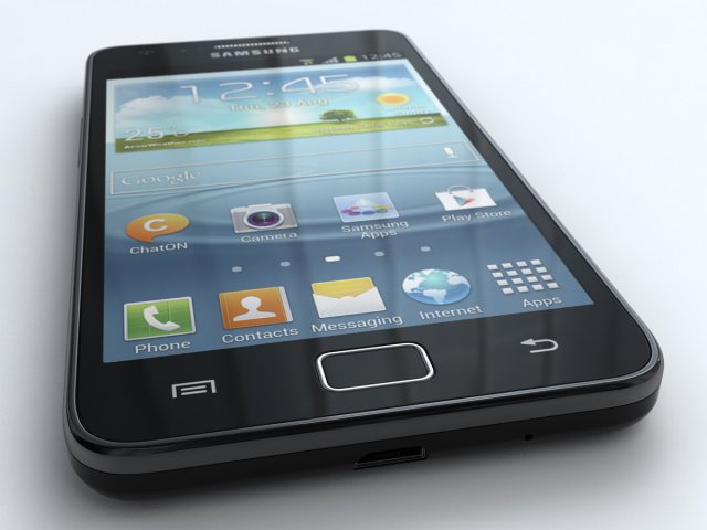 Samsung I9105 Galaxy S Ii Plus 3D Модель In Телефоны 3DExport