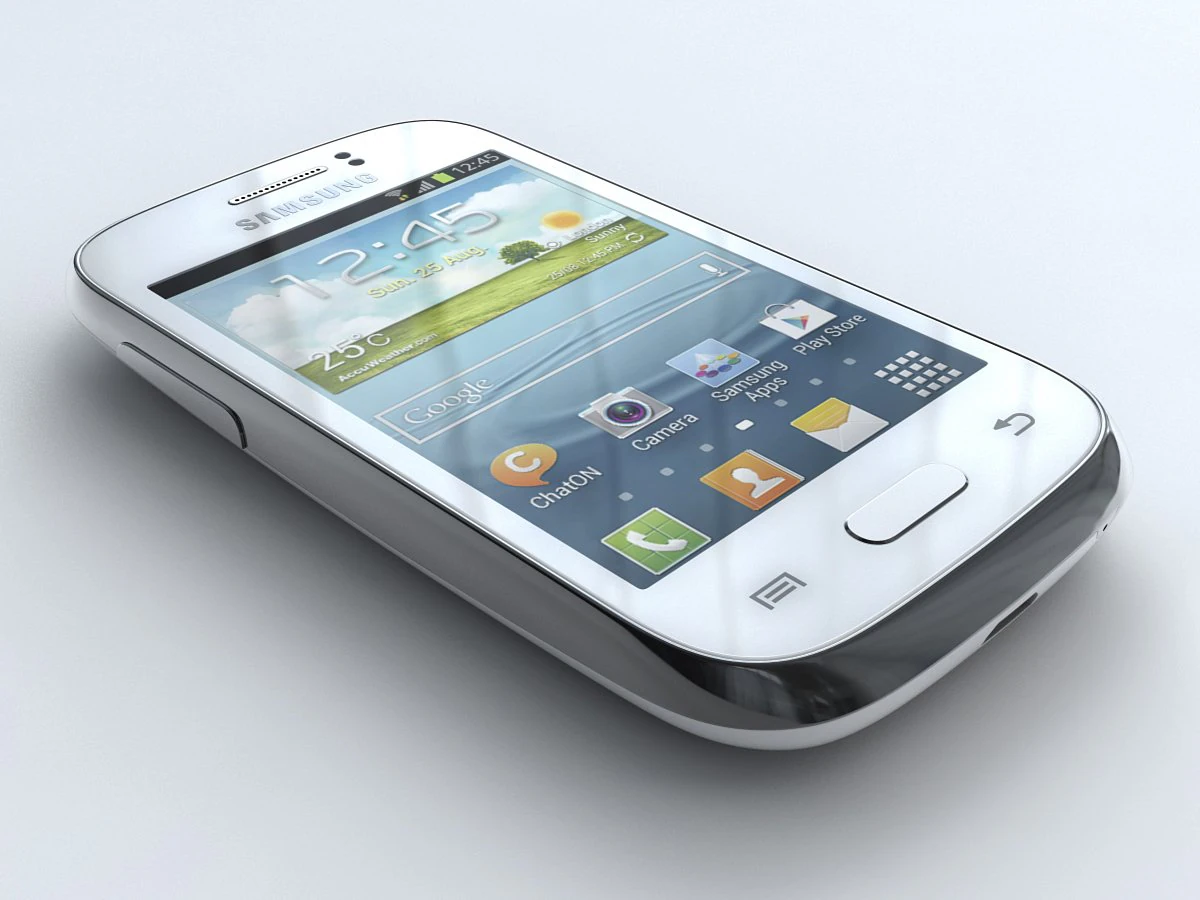 samsung galaxy young s6310 3D Model .c4d .max .obj .3ds .fbx .stl .blend 