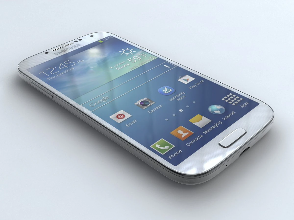 samsung galaxy s4 3D Model .c4d .max .obj .3ds .fbx .stl .blend