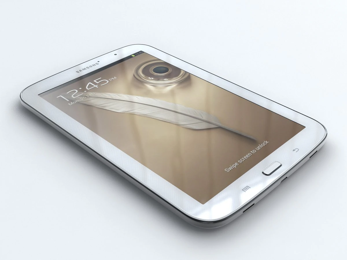 samsung galaxy note 80 n5110 3D Model .c4d .max .obj .3ds .fbx .stl .blend 