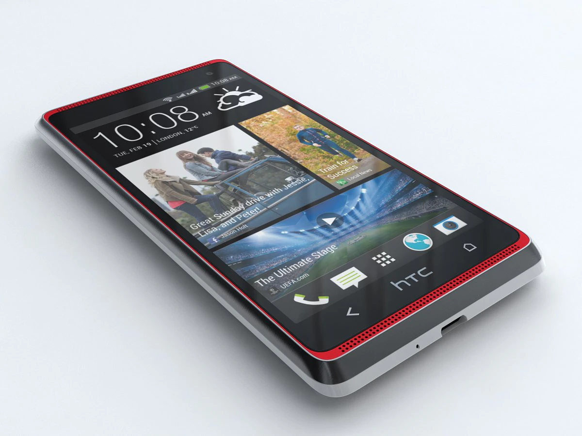 htc desire 600 dual sim 3D Model .c4d .max .obj .3ds .fbx .stl .blend 