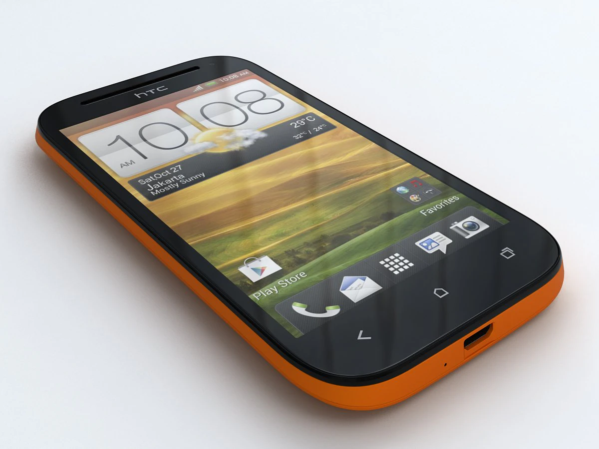 htc desire sv 3D Model .c4d .max .obj .3ds .fbx .stl .blend