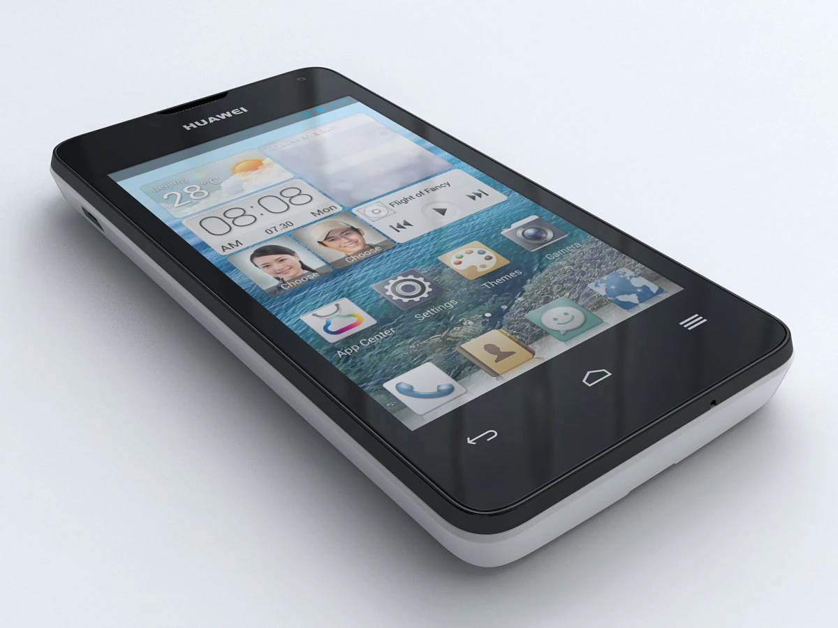 huawei ascend y 300 3D Model .c4d .max .obj .3ds .fbx .stl .blend 
