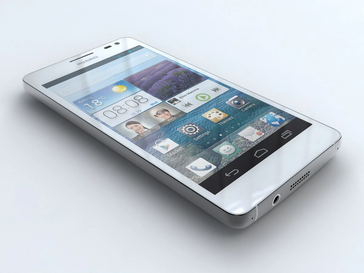 화웨이 어센드 d2 3D 모델 .c4d .max .obj .3ds .fbx .stl .blend 