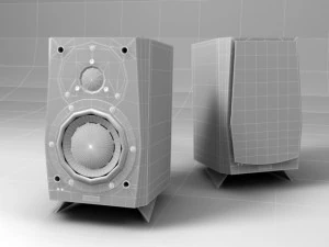 sistema ac&uacute;stico de &aacute;udio dun Modelo 3D