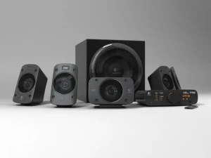 ロジクール サラウンド サウンド スピーカー z906 3Dモデル