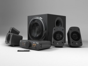logitech surround sound speakers z906 3D Модель