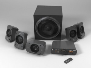 logitech surround sound speakers z906 3D Модель