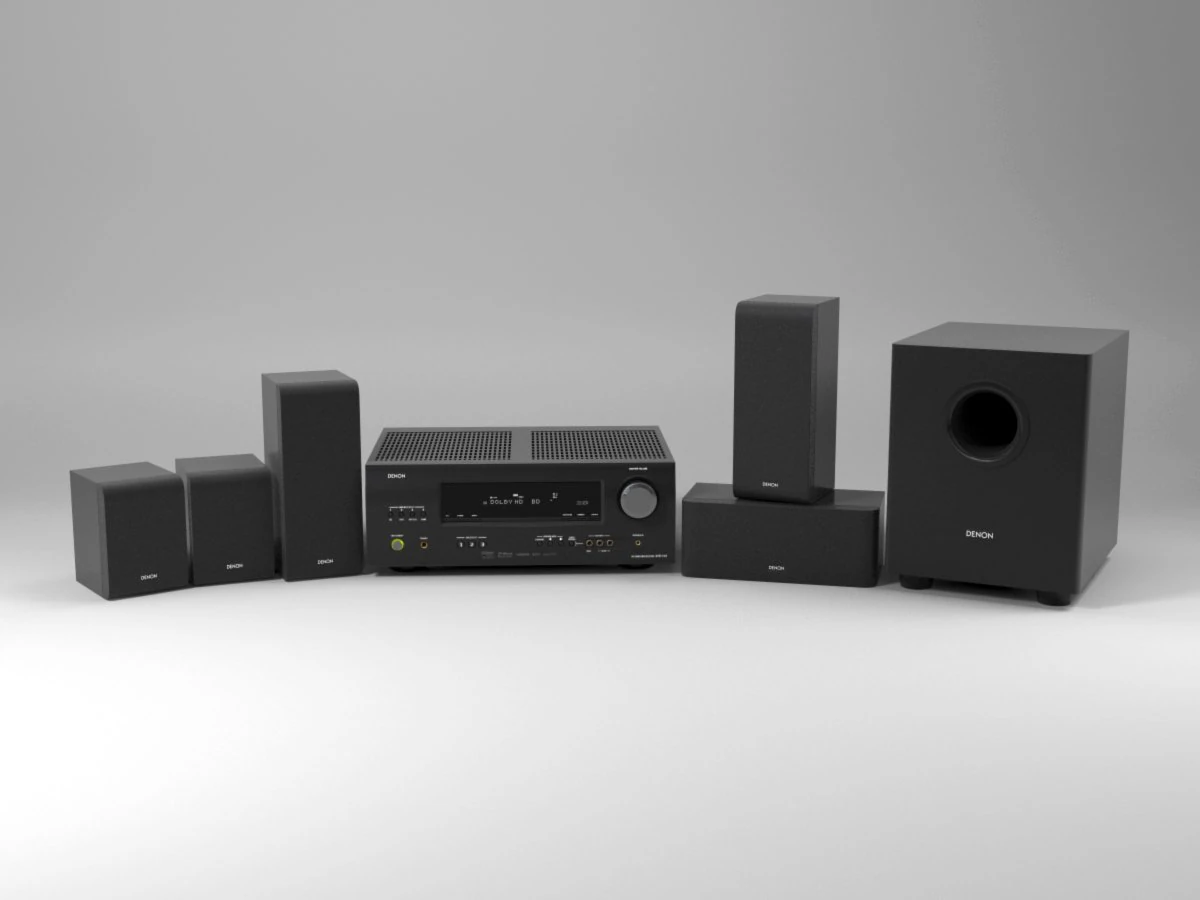 denondht1311xp acoustic system 3D Model .c4d .max .obj .3ds .fbx .stl .blend 