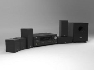 denondht1311xp acoustic system 3D 模型