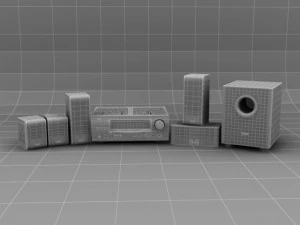 denondht1311xp acoustic system 3D Model