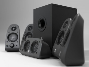 logitech surround sound speakers z 506 acoustic sy Modelo 3D