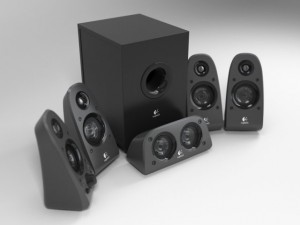 logitech surround sound speakers z 506 acoustic sy Modelo 3D