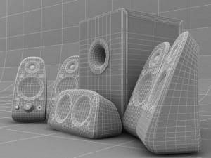 logitech surround sound speakers z 506 acoustic sy Modelo 3D