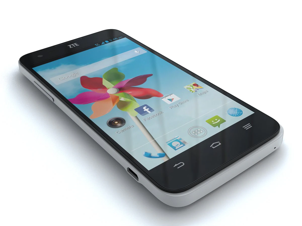 zte grand s flex 3D Model .c4d .max .obj .3ds .fbx .stl .blend 