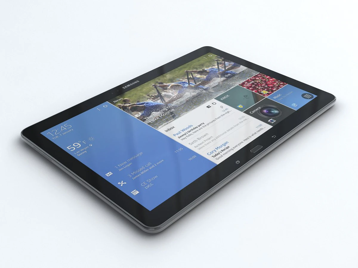 samsung galaxy tab pro 122 3D Model .c4d .max .obj .3ds .fbx .stl .blend