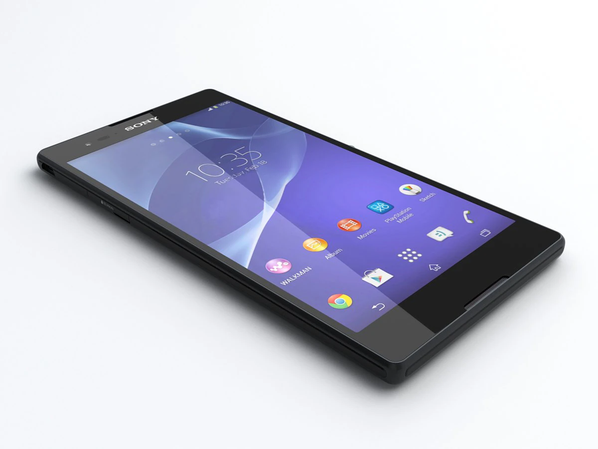 sony xperia t2 ultra 3D Model .c4d .max .obj .3ds .fbx .stl .blend 