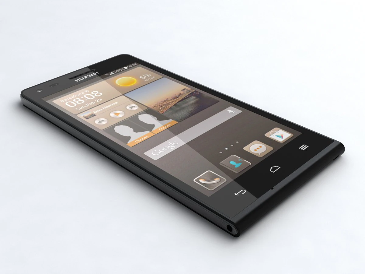 huawei ascend g6 3D Model .c4d .max .obj .3ds .fbx .stl .blend 