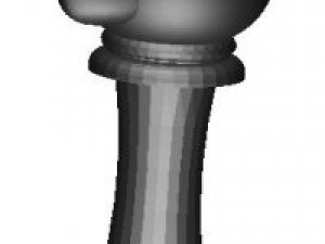 angry birds  birds chess pieces Model 3D