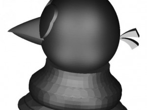 angry birds  birds chess pieces 3D Model