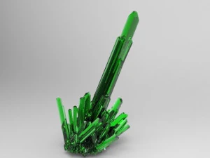 crystal emerald quartz 02 3D Model