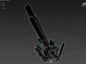 crystal emerald quartz 02 3D Model
