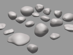Riverstones Pack 3Dモデル
