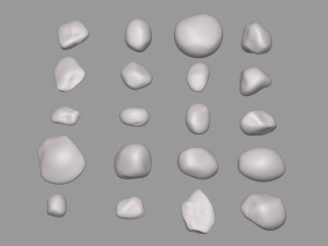 Riverstones Pack 3Dモデル