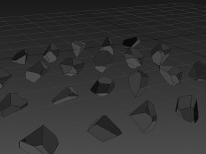 Emerald Gem Crystal Garnet Jewel Stone Pack 24 Pieces Low-poly 3D-Modell