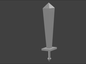 big cartoon sword Modelo 3D