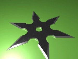 shuriken  six point Modelo 3D