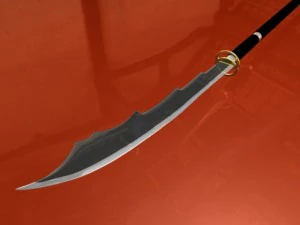 검은 나기나타 3D 모델