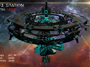 sci-fi station Model 3D