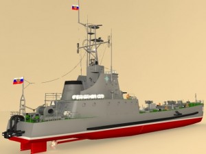landing ship Model 3D