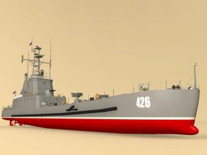 landing ship 3D Model
