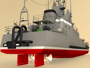 landing ship 3D Model