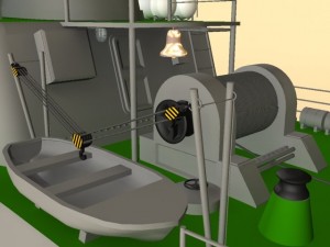 landing ship 3D Model